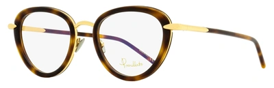 Shop Pomellato Women's Oval Eyeglasses Pm0058o 002 Gold/havana 51mm In Multi
