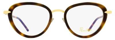 Shop Pomellato Women's Oval Eyeglasses Pm0058o 002 Gold/havana 51mm In Multi