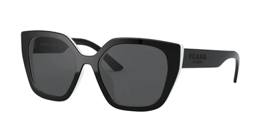 Shop Prada Pr 24xs Yc45s0 Cat Eye Sunglasses In Grey