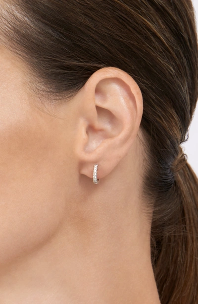 Shop Adornia Crystal Huggie Earrings Silver