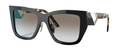 Shop Prada Pr 21ys 1ab0a7 Wayfarer Sunglasses In Black