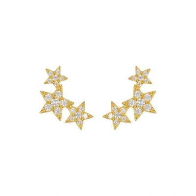 Shop Adornia Crystal Starburst Studs Gold