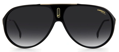 Carrera Hot65 9o 0807 Aviator Sunglasses In Black
