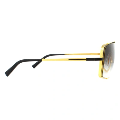 Dita Midnight Special Dt Drx-2010-m-blk-gld-60-z Unisex Aviator Sunglasses In Gold