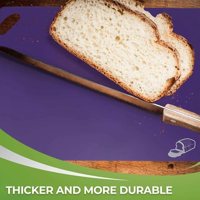 Zulay Kitchen Extra Thick Plastic Cutting Boards Set For Kitchen 6 Pieces In Multi