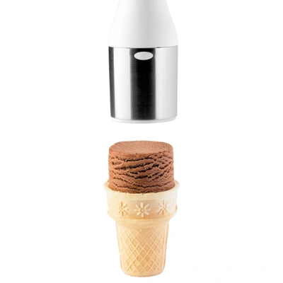 Cuisipro Scoop And Stack White Ice Cream Scoop Cylinder Shape Ice Cream
