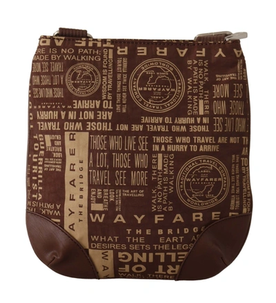 Shop Wayfarer Printed Logo Shoulder Crossbody Purse Women's Bag In Brown
