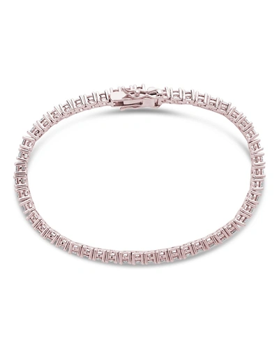 Shop Sterling Forever Classic Cz Tennis Bracelet In Silver