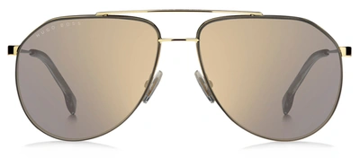 Shop Hugo Boss Boss 1326/s Ue 0j5g Aviator Sunglasses In White