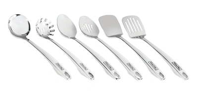 Shop Viking Hollow Forged 6 Piece Kitchen Tool Set With Stay Cool Handles, Stainless In Silver