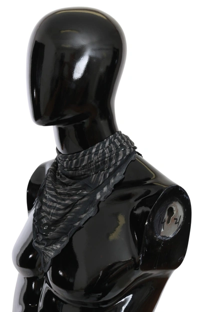 Shop Costume National Viscose Foulard Branded Women's Scarf In Black