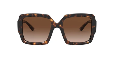Shop Prada Pr 21xs 2au6s1 Square Sunglasses In Brown