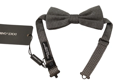 Shop Dolce & Gabbana Patterned Adjustable Neck Papillon Bow Men's Tie In Multi