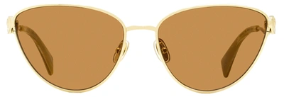 Shop Lanvin Women's Rateau Cat-eye Sunglasses Lnv112s 709 Gold/horn 59mm