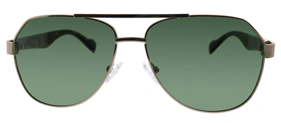 Shop Ben Sherman Alfie M03 Aviator Sustainable Polarized Sunglasses In Green