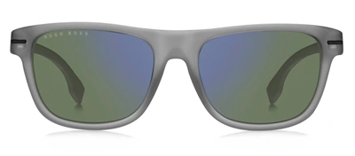 Shop Hugo Boss Boss 1322/s Hz 0riw Wayfarer Sunglasses In Blue