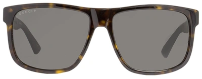 Shop Gucci Men's  Sunglasses Gg0010s 003 Havana/brown 58mm In Grey
