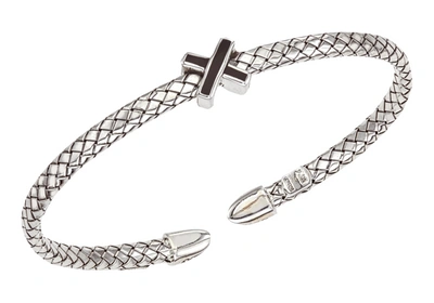 Shop Alisa Women's Sterling Silver & Black Enamel Bracelet