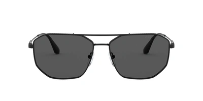 Shop Prada Pr 64xs 1ab731 Navigator Sunglasses In Grey