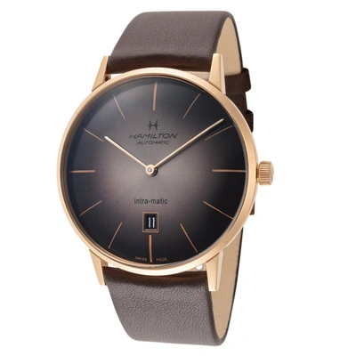 Shop Hamilton Men's Intramatic 42mm Automatic Watch In Gold