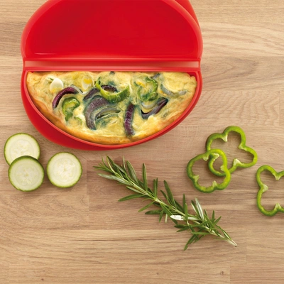 Lekue Microwave Omelet Cooker Red Silicone