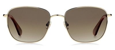 Shop Kate Spade Kiyah/s La 0vr0 Square Polarized Sunglasses In Beige