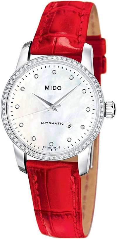 Shop Mido Women's Baroncelli 29mm Automatic Watch In Silver