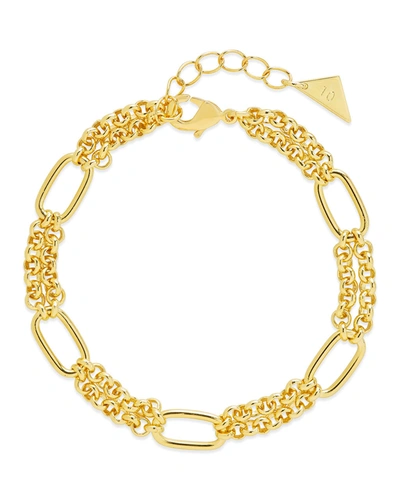 Shop Sterling Forever Zenni Bracelet In Gold