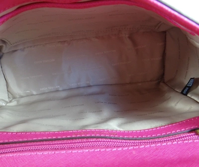 Shop Michael Kors Women's Ava Leather Convertile Satchel Crossbody Bag In Pink