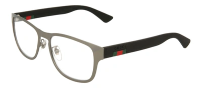 Shop Gucci Gg0175o-30001717001 Square/rectangle Eyeglasses In White