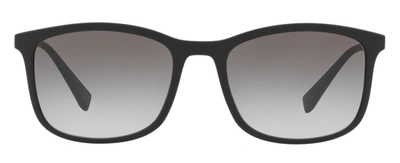 Shop Prada 01ts Rectangle Men's Sunglasses In Grey