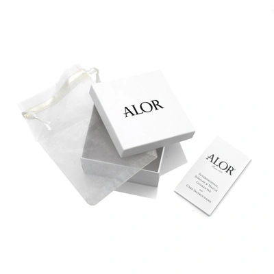Shop Alor 18k White Gold And Black Single Cable Stackable Diamond Bracelet 04-52-0943-11