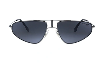 Carrera Ca Carr A102 Black Metal Pilot Sunglasses Grey Lens In Multi