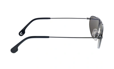 Carrera Ca Carr A102 Black Metal Pilot Sunglasses Grey Lens In Multi