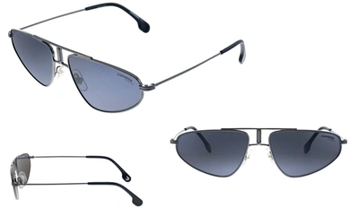 Carrera Ca Carr A102 Black Metal Pilot Sunglasses Grey Lens In Multi