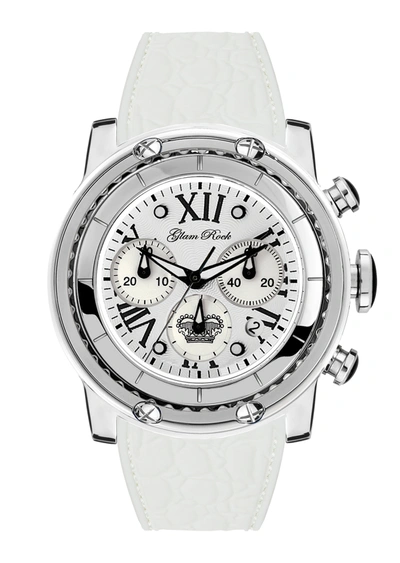 Shop Glam Rock Women's Miami 45mm Quartz Watch In Silver