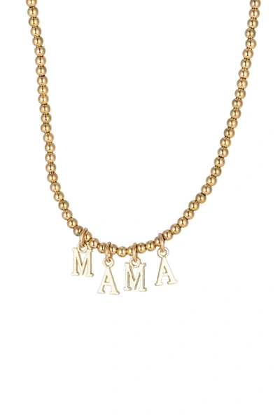 Shop Eye Candy La Ema Mama Necklace In Gold
