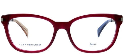 Shop Tommy Hilfiger Th 1381 Square Eyeglasses In Pink