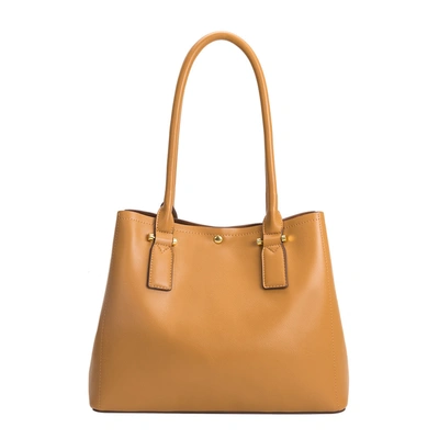 Shop Melie Bianco Isabella Camel Large Shoulder Bag In Brown