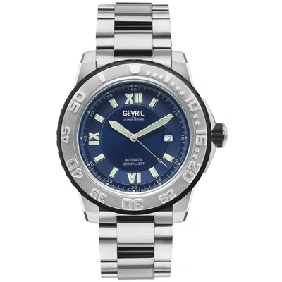 Shop Gevril Seacloud Men's Watch Blue Dial Stainless Steel Bracelet