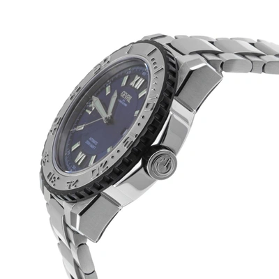 Shop Gevril Seacloud Men's Watch Blue Dial Stainless Steel Bracelet