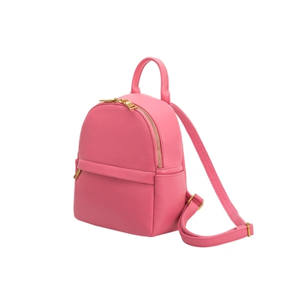 Shop Melie Bianco Louise Pink Recycled Vegan Backpack