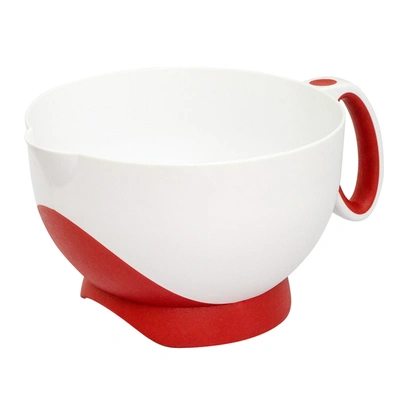 Cuisipro Deluxe Batter Bowl Mixing With Handle And Measurements, Red In Red