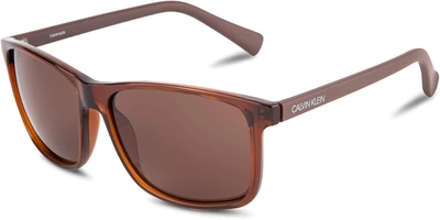 Shop Calvin Klein Men's Fashion 58mm Sunglasses In Brown