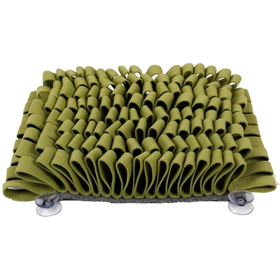 Shop Pet Life 'sniffer Grip' Interactive Anti-skid Suction Pet Snuffle Mat In Green
