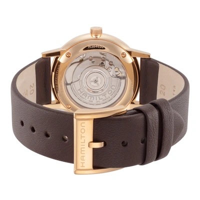 Shop Hamilton Men's Intramatic 38mm Automatic Watch In Gold