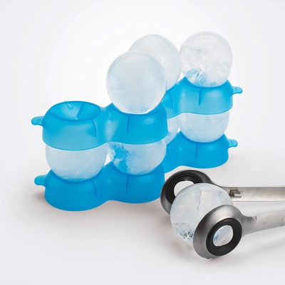 Tovolo Sphere Ice Trays Set Of 2, Ice Blue In Blue