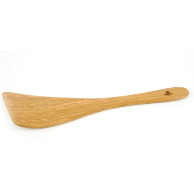 Shop Berard Handcrafted Olive Wood 13 Inch Curved Spatula In Brown