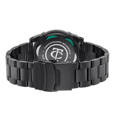 Shop Ct Scuderia Men's Racer 44mm Quartz Watch In Black