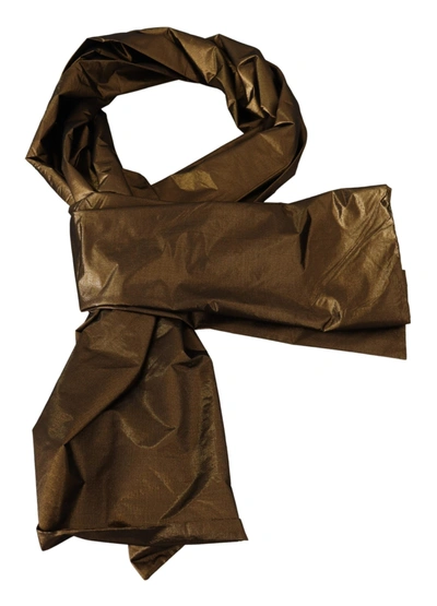 Shop Dolce & Gabbana Blend Shawl Wrap Metallic Women's Scarf In Gold